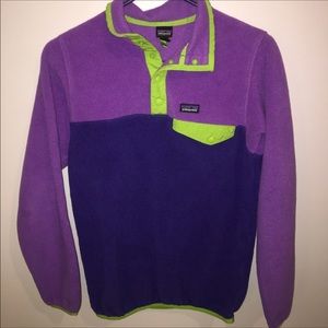 ❌sold❌Patagonia pullover purple and green